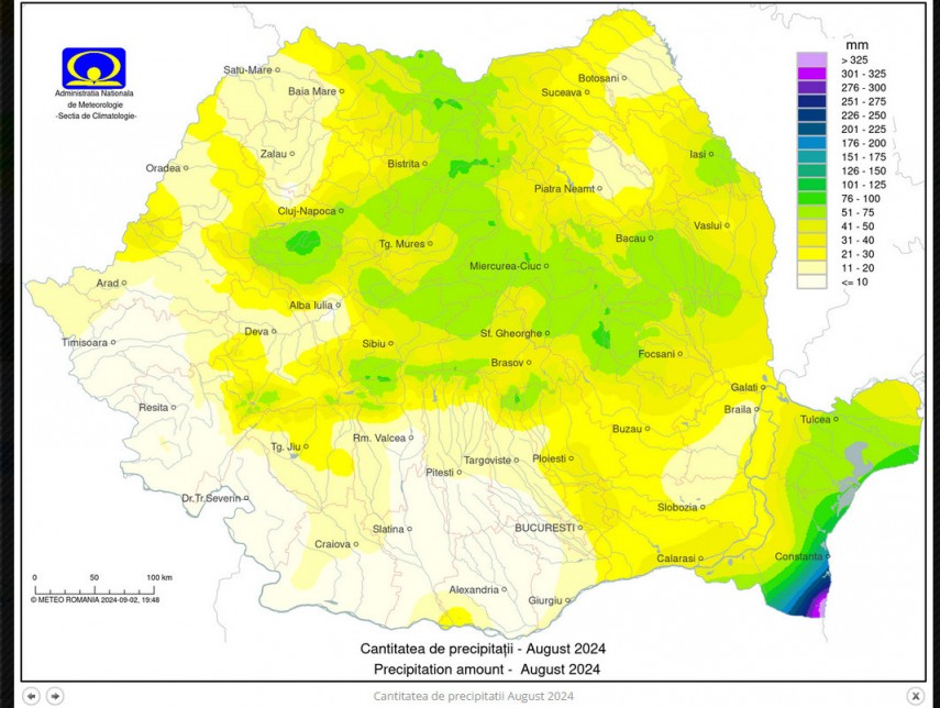 cantitati uriase de precipitatii inregistrate in august in judetul constanta care au fost zonele cele mai afectate 66ed867aeb899
