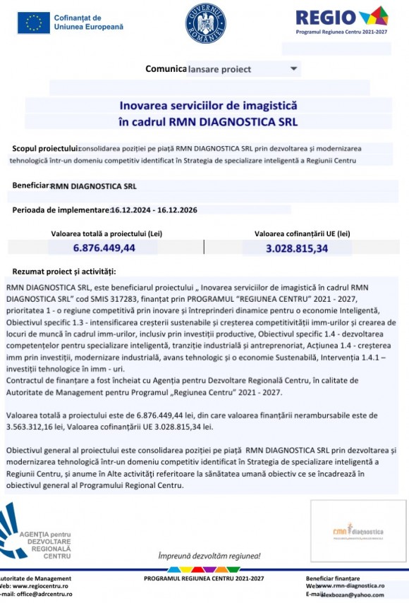 inovarea serviciilor de imagistica in cadrul rmn diagnostica srl 67724cbd53957