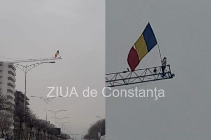 protest pe o macara in bucuresti impotriva anularii alegerilor fotovideo 6755a39855848