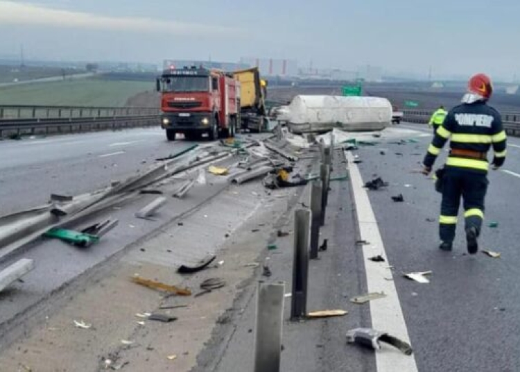 accident pe autostrada a10 in apropiere de localitatea unirea un barbat a murit 67a5db7184150