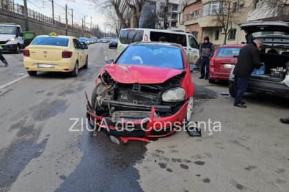 patru autoturisme implicate intr un accident pe soseaua mangaliei din constanta un chevrolet de ucraina aruncat pe trotuar galerie fotovideo 67a4c6708cdf4