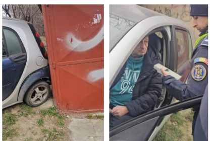 video un politist aflat in timpul liber a evitat o tragedie in tomis nord un sofer beat a lovit cu masina un garaj zona fiind plina de copii 67ab3a1096eaf