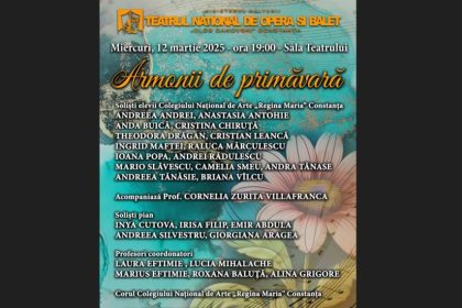 elevii de la colegiul regina maria constanta vor sustine un recital la teatrul oleg danovski 67cfea95be0fc