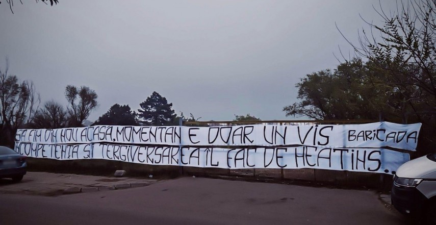 fanii nemultumiti de intarzierea demararii lucrarilor la stadion mesaj afisat momentan e doar un vis 67e6542a56cb8
