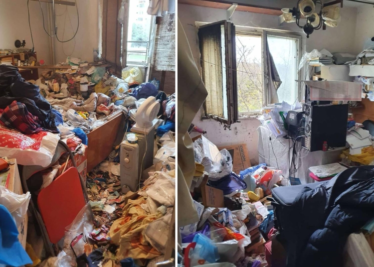 galerie foto locatarii unui bloc din tomis nord sunt exasperati de un vecin fost militar care si a transformat apartamentul intr o ghena de gunoi 67e1f03b7dbcf