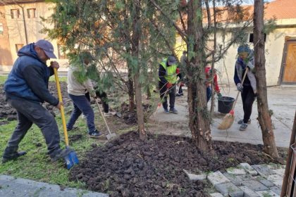 lucratorii gospodariei comunale valu lui traian au demarat actiunea de curatenie de primavara in intreaga localitate 67e287461c3f4