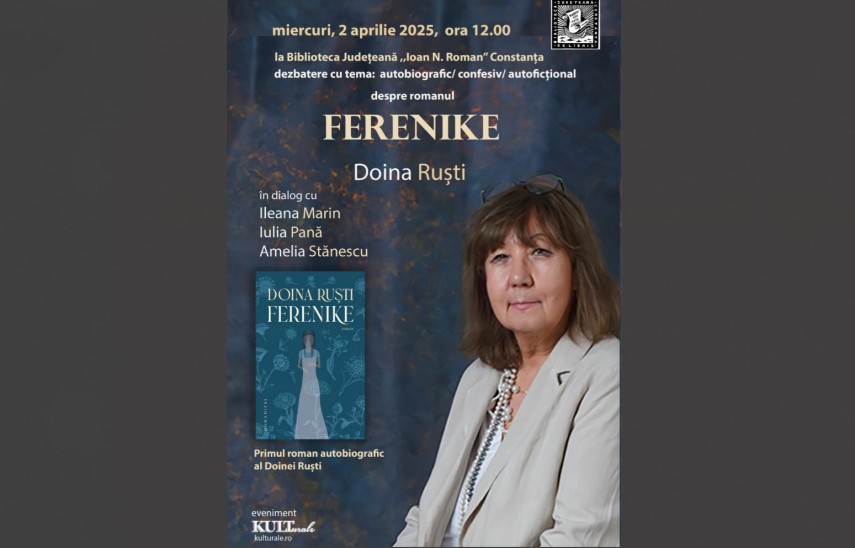 romanul ferenike al autoarei doina rusti lansat la biblioteca judeteana ioan n roman constanta 67e93e8eb89e9