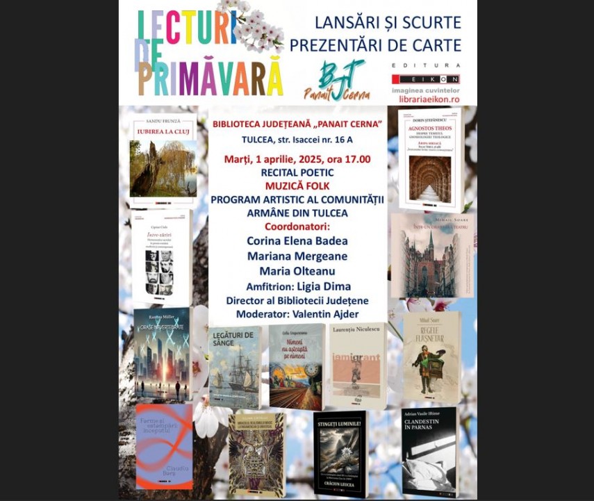 suita de activitati culturale la biblioteca judeteana panait cerna tulcea de 1 aprilie 67ea3bc3c1d48