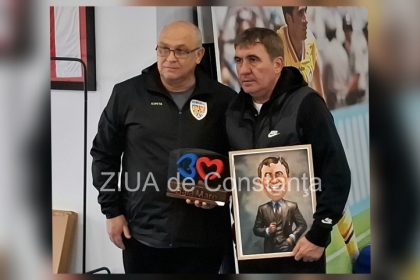 gheorghe hagi a primit inimile orasului baia mare dar si un tablou inedit galerie foto video 67f26bc5b922b