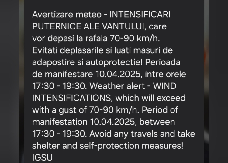 mesaj ro alert cod portocaliu de vreme rea in constanta si tulcea 67f7f865d9255
