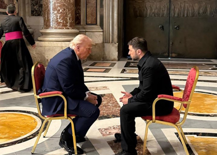 zelenski si trump s au intalnit la funeraliile papei francisc ce au stabilit cei doi lideri 680cd80fc033c