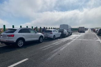 carambol pe autostrada soarelui sensul catre litoral traficul este restrictionat 68130f7d6e0c7
