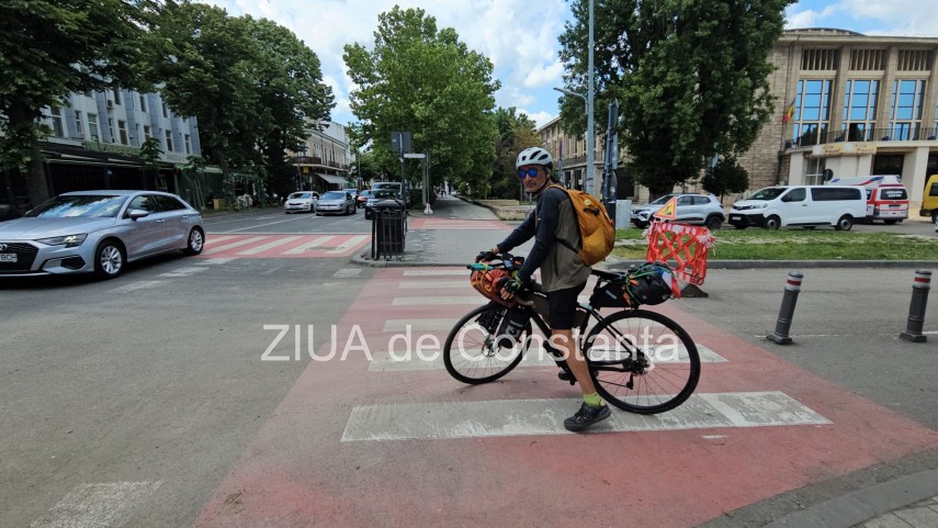 ciclistul francez cu inima noua a ajuns la constanta jean michel leligny cursa de 4 500 de kilometri cu bicicleta promovand importanta donarii de organe galerie foto 68384d8a30ddb