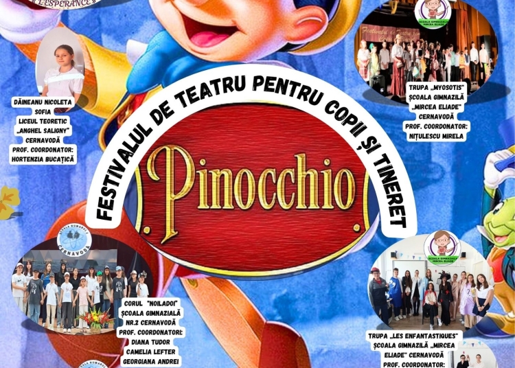 festivalul de teatru pentru copii si tineret pinocchio editia a xviii a de 1 iunie la casa de cultura i d chirescu din cernavoda 6836e4e480b76