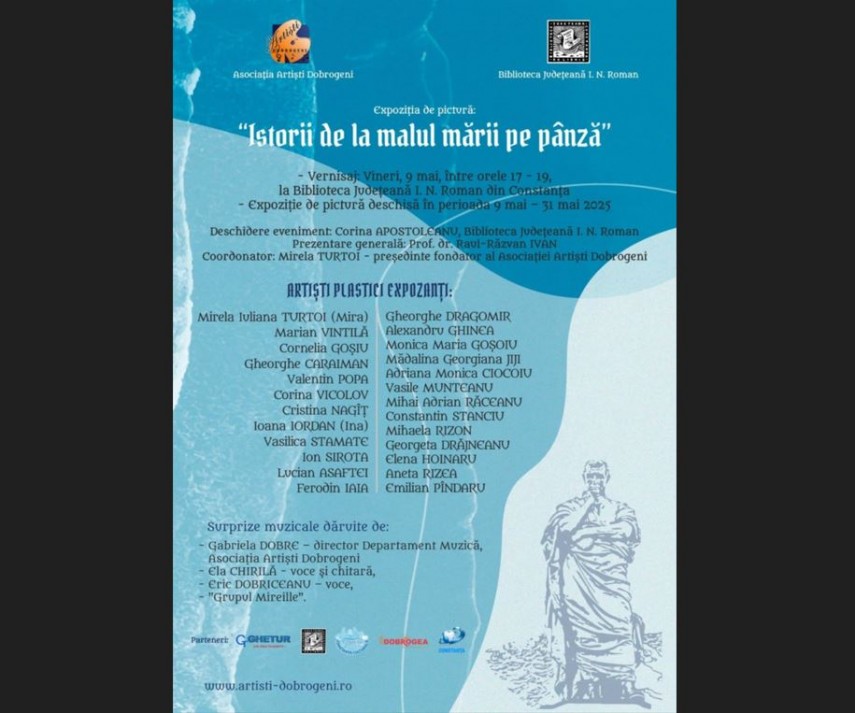 istorii de la malul marii pe panza expozitie de pictura vernisata la biblioteca judeteana ioan n roman constanta 681da1827b650