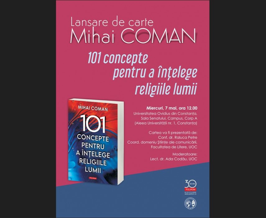 mihai coman isi lanseaza volumul 101 concepte pentru a intelege religiile lumii la universitatea ovidius constanta 681897ec55975