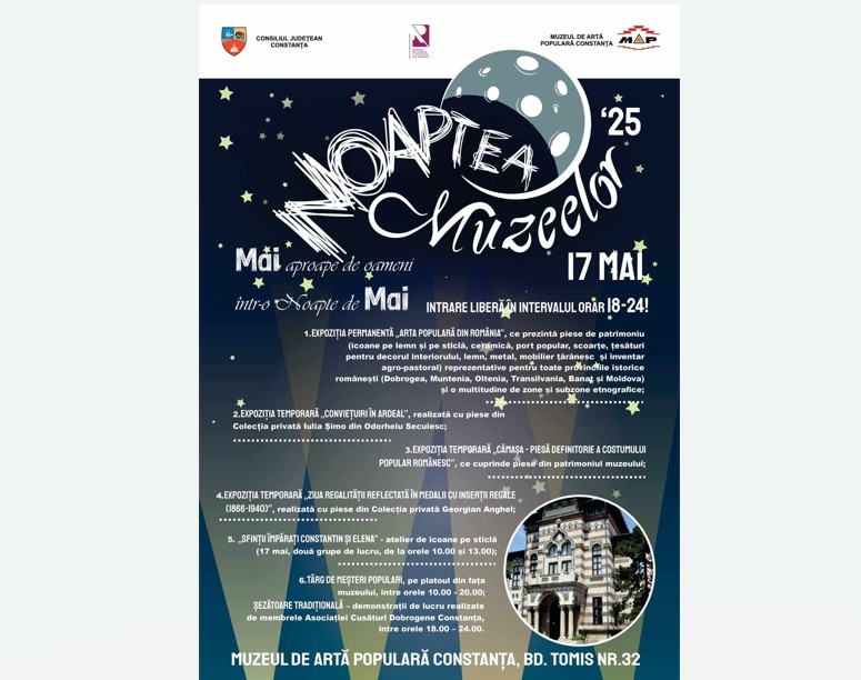 noaptea muzeelor la muzeul de arta populara constanta nu rata expozitii targuri si ateliere deosebite 68242fade2aa9