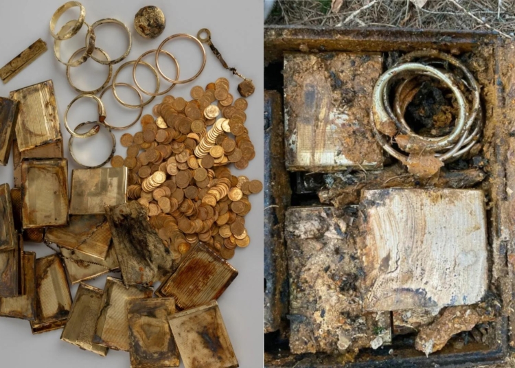 o adevarata comoara cu bani si bijuterii din aur cu o valoare inestimabila descoperita de doi drumeti 682c2c5c6fbf8