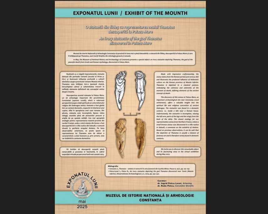 o statueta care il infatiseaza pe zeul thanatos a fost descoperita in palazu mare de specialistii mina constanta p 6822ecc8b55a6