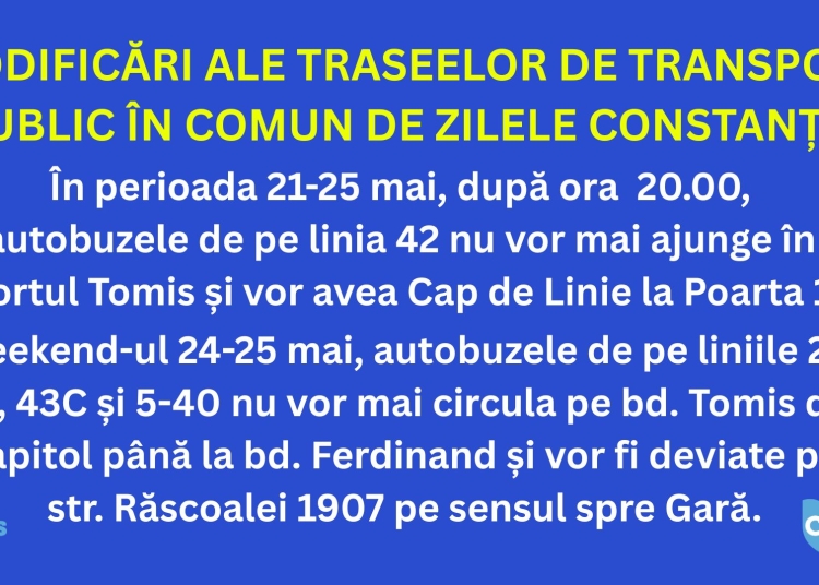 restrictii de trafic de zilele constantei redeschiderea cazinoului si cinci zile de sarbatoare 682c5ff022d9e
