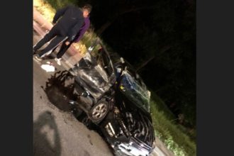 video accident rutier in zona dedeman un sofer incepator s a rasturnat cu masina 68206fc69a4a2