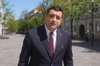 video george simion a mers la vot cu calin georgescu fara sotie 68174b7373dd3