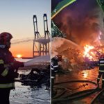 video incendiu in portul constanta pompierii au intervenit la prima ora 683aa252d286f