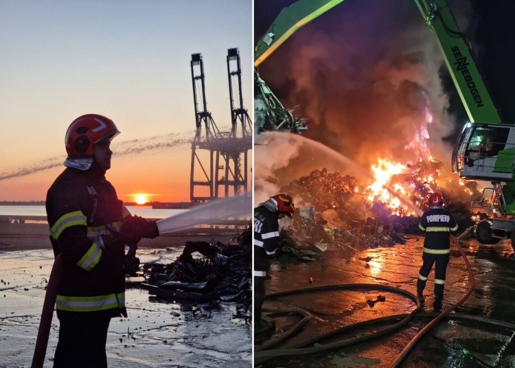 video incendiu in portul constanta pompierii au intervenit la prima ora 683aa252d286f