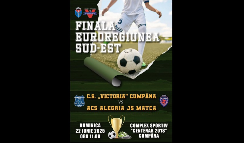 cs victoria cumpana si acs alegria juventus sport matca se infrunta in finala euroregiunii sud est din campionatul de fotbal juniori u19 editia 2024 2025 68569bebd727e