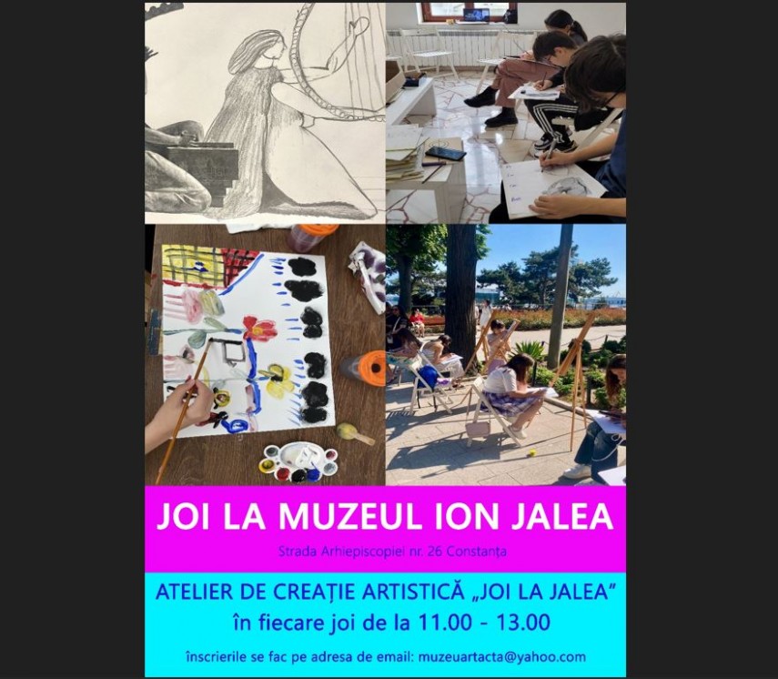joi la jalea activitate de creatie artistica organizata de muzeul de arta constanta 685b9782ca9e1
