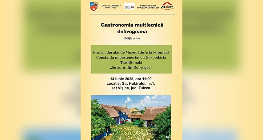 muzeul de arta populara constanta organizeaza a doua editie a evenimentului gastronomia multietnica dobrogeana 68497e6925d90