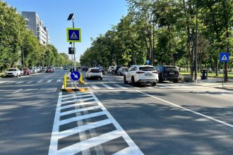 o noua trecere de pietoni cu scuar a fost amenajata pe bulevardul alexandru lapusneanu 6853b3820f3d0
