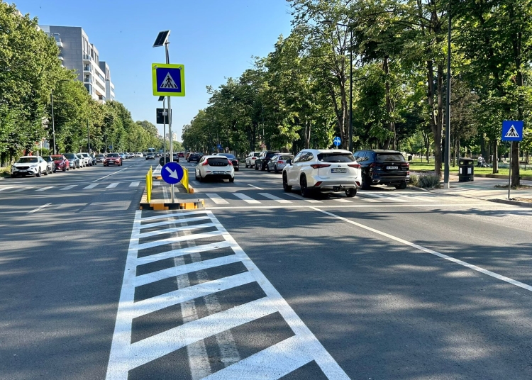 o noua trecere de pietoni cu scuar a fost amenajata pe bulevardul alexandru lapusneanu 6853b3820f3d0