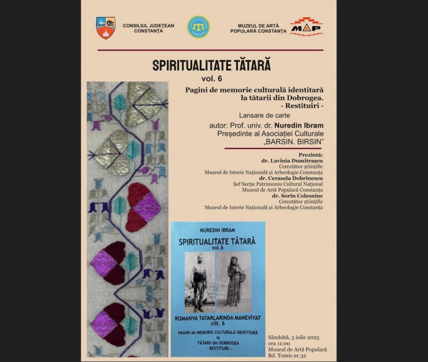 profesorul nuredin ibram lanseaza a sasea carte din seria spiritualitate tatara la muzeul de arta populara constanta 686272f01b388