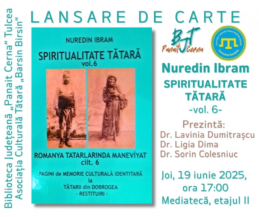 profesorul nuredin ibram lanseaza un nou volum din seria spiritualitate tatara evenimentul are loc la biblioteca judeteana panait cerna tulcea 685110b00f122