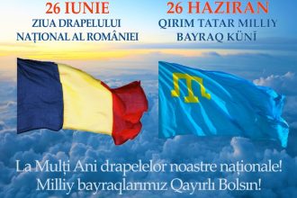 udttmr celebreaza pe 26 iunie doua simboluri identitare drapelul romaniei si steagul tatarilor crimeeni 685d8784cec6b