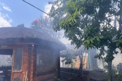 video incendiu de vegetatie scapat de sub control doua locuinte si o anexa cuprinse de flacari in judetul tulcea 684c284602380