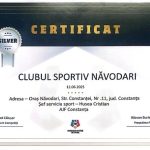certificat silver din partea federatiei romane de fotbal pentru centrul de copii si juniori al cs navodari 6884ddd7e1ea6