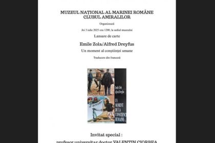 lansare cartii un moment al constiintei umane la muzeul national al marinei romane 6864e09291135