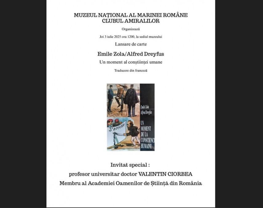lansare cartii un moment al constiintei umane la muzeul national al marinei romane 6864e09291135