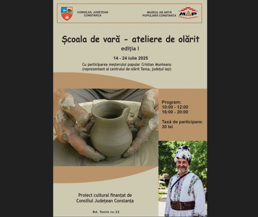 muzeul de arta populara constanta deruleaza prima editie a proiectului scoala de vara ateliere de olarit 686cbcb28dfa7