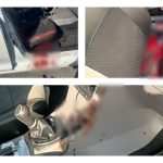 asa arata interiorul taxiului cu care a fost transportata la spital victima crimei de la cernavoda 68b4312e8f8f5