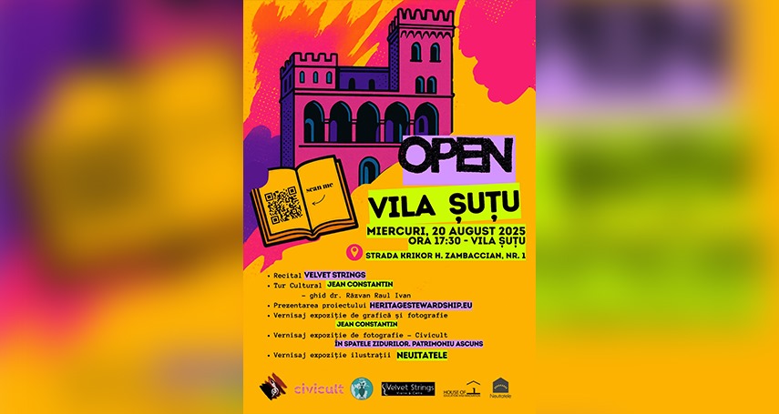 centrul teodor t burada constanta organizeaza evenimentul open vila sutu dedicat descoperirii patrimoniului local p 68a32dd66433a