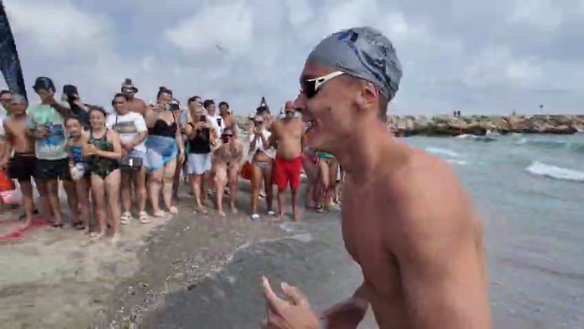 fotovideo david popovici participant la concursul de inot in ape deschise atlantisman din jupiter 68b47f112943d