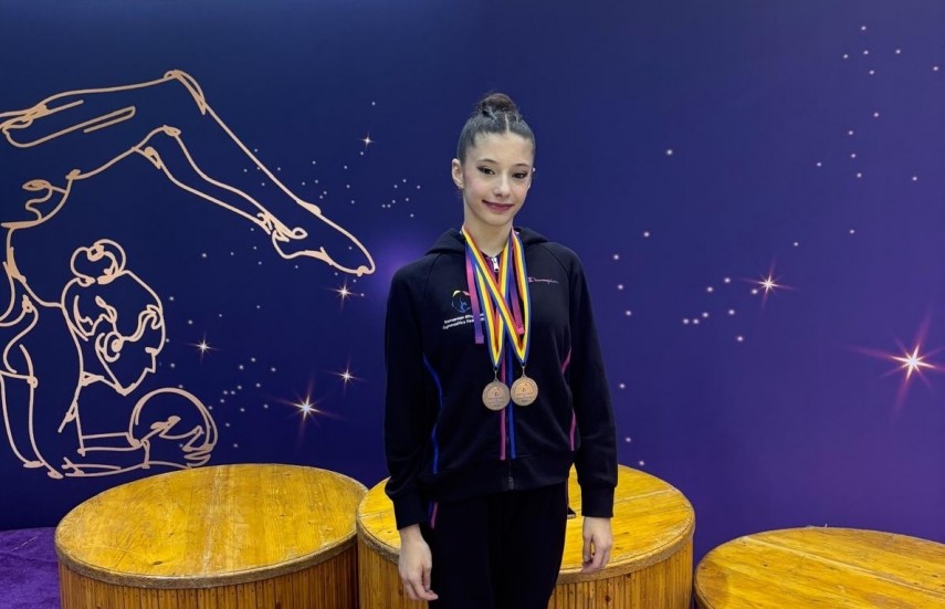 gimnasta cristina halep nepoata a simonei halep medaliata la nationale si calificata la cupa romaniei galerie foto 689b13c125262