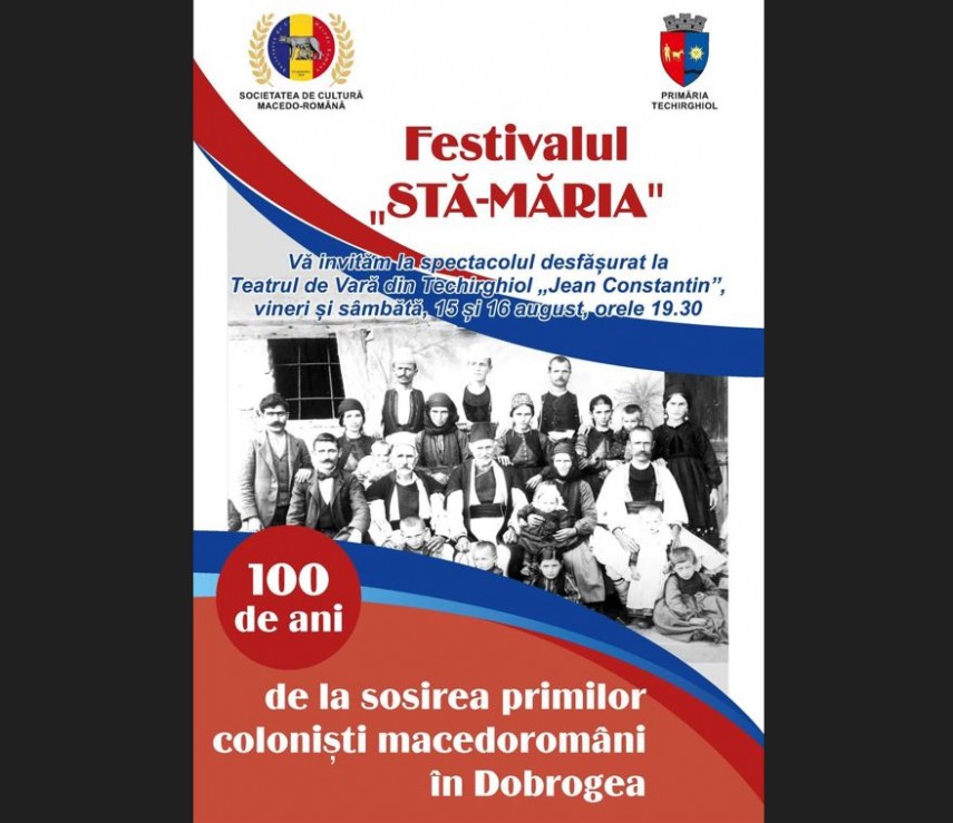 primaria techirghiol organizeaza un spectacol ce marcheaza 100 de ani de la sosirea primilor colonisti macedoromani in dobrogea 689afe9195ece