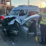 foto plan rosu activat dupa un accident intre un microbuz si un autoturism la iesire din mangalia 68c0231f485b0