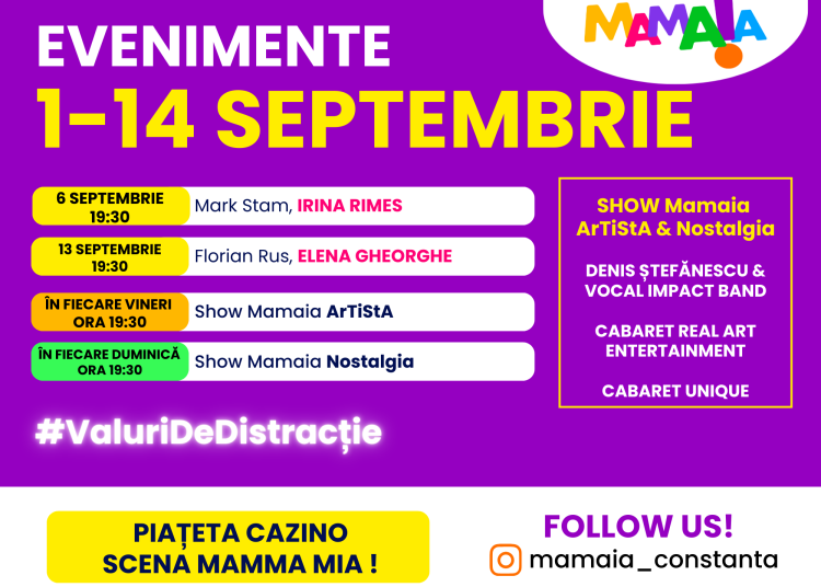 mamaia capitala distractiei de toamna programul complet al lunii septembrie 68b6c4efdec6e