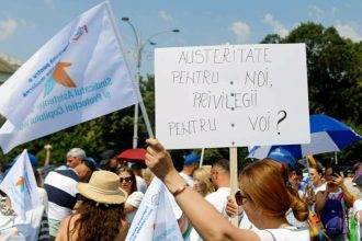 sindicalistii din administratie protesteaza luni in bucuresti nemultumiti de masurile guvernului 68c6aadba3e7c