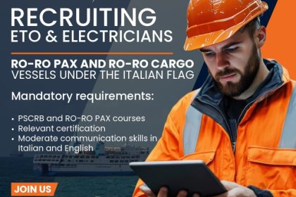 stargate angajeaza electricieni navali cu experienta pe ro ro pax cargo 68da88cd08225